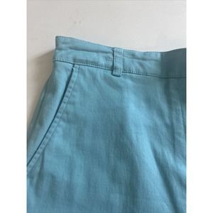 Capri Pants Womens 10 Dress, Green, Zip elastic waist, 29x 21.5 Briggs New York